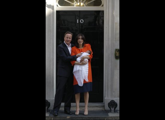 Samantha Cameron Poses With Bab...