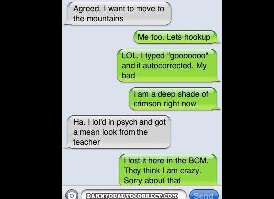 Funny Ipod Autocorrect