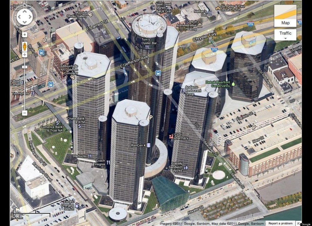 Google Maps Now Has 45 Degree Images Of Detroit HuffPost