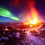 Iceland's Volcanic Landscapes With Northern Lights