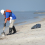 A man cleans a beach May 4, 2010 in Bilo