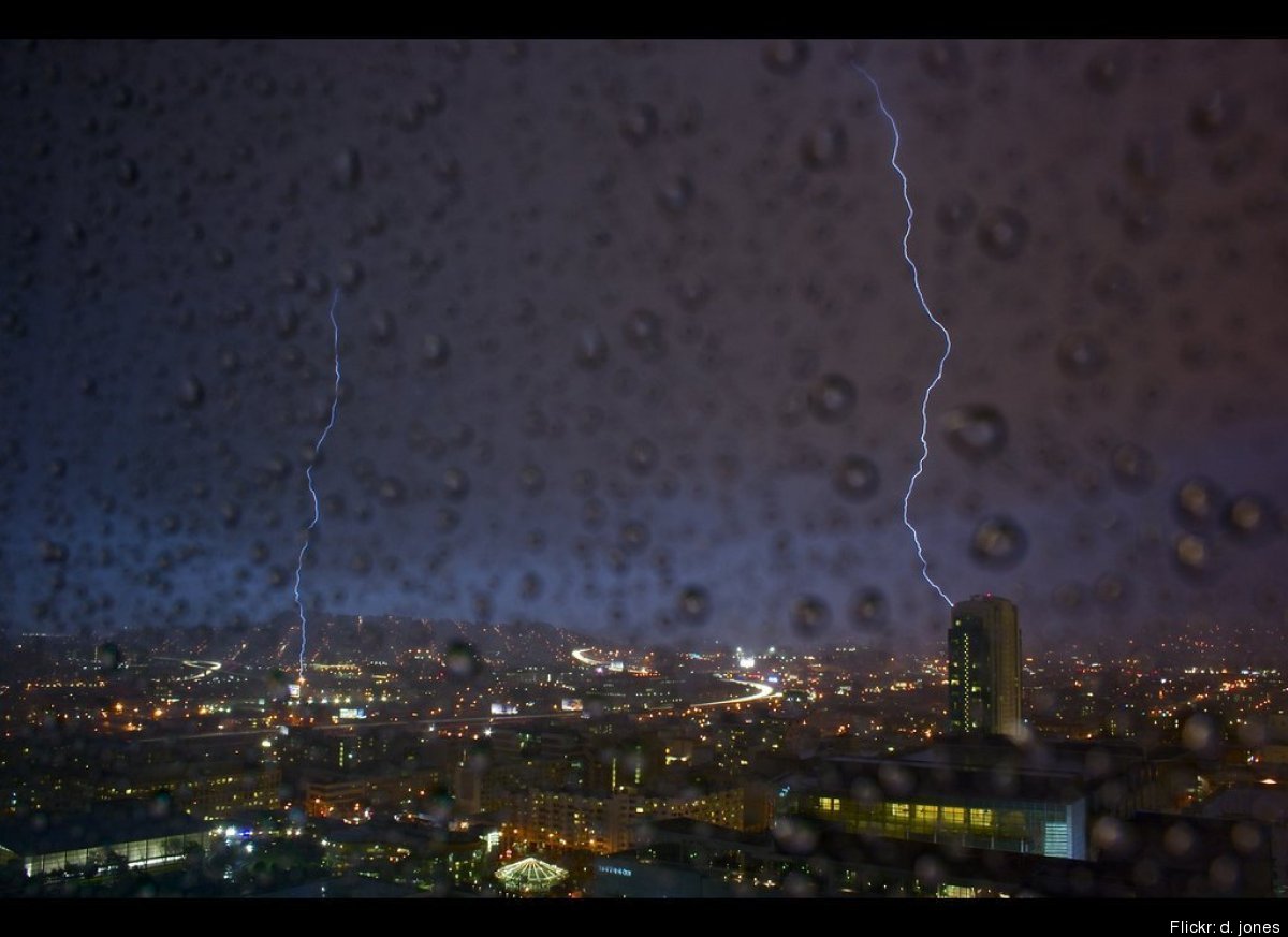 San Francisco Thunderstorm Lightning Strikes Across The Bay Area