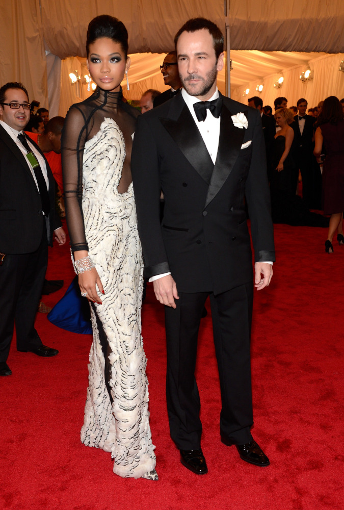 Chanel Iman in Tom Ford and Tom Ford