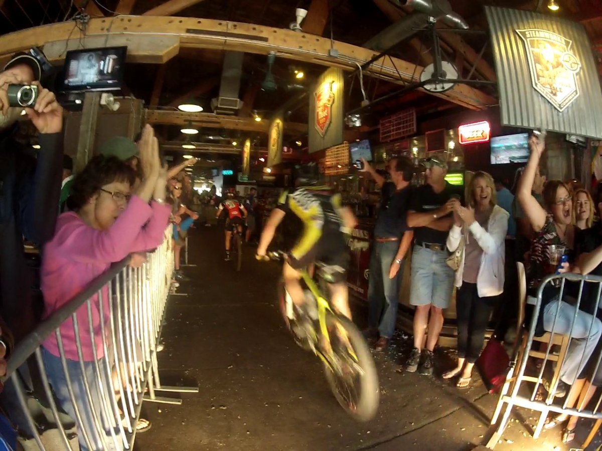 Iron Horse Bicycle Classic Mountain Bike Route Goes THROUGH Steamworks Brewing Co. (VIDEO