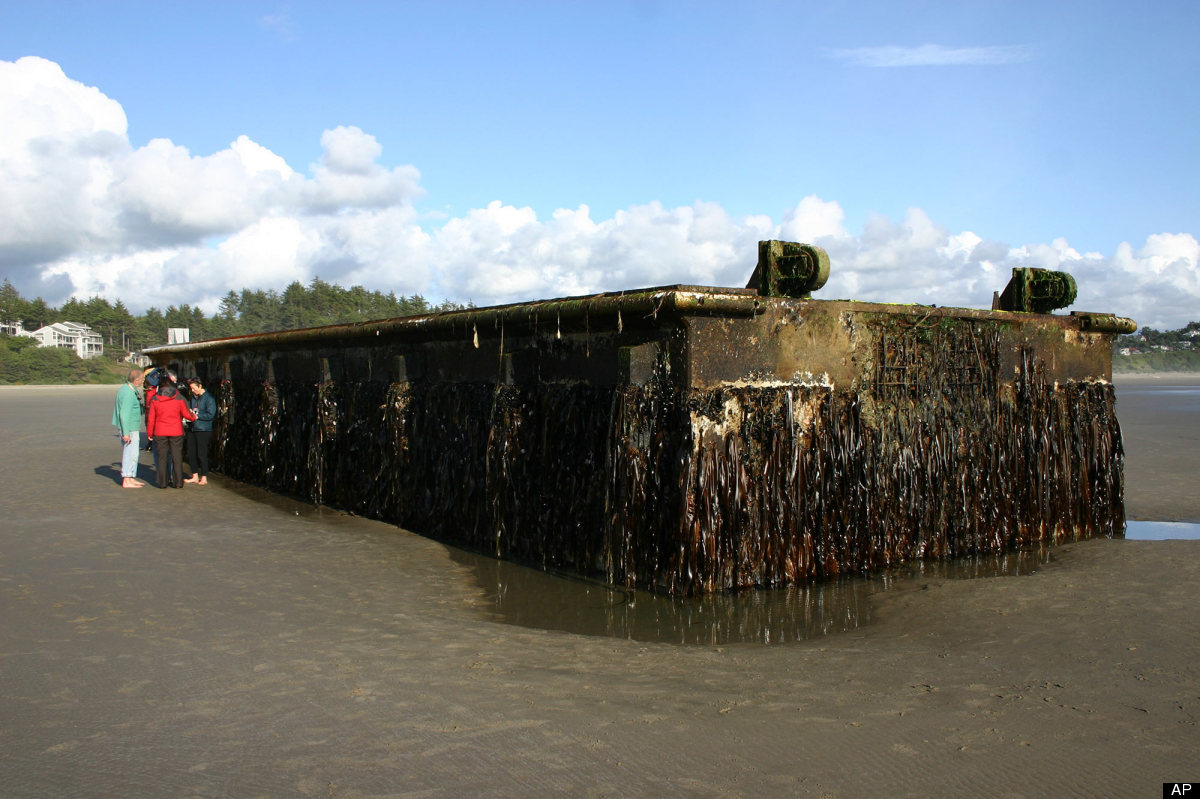 AP Photo: Dock from Japan in Oregon