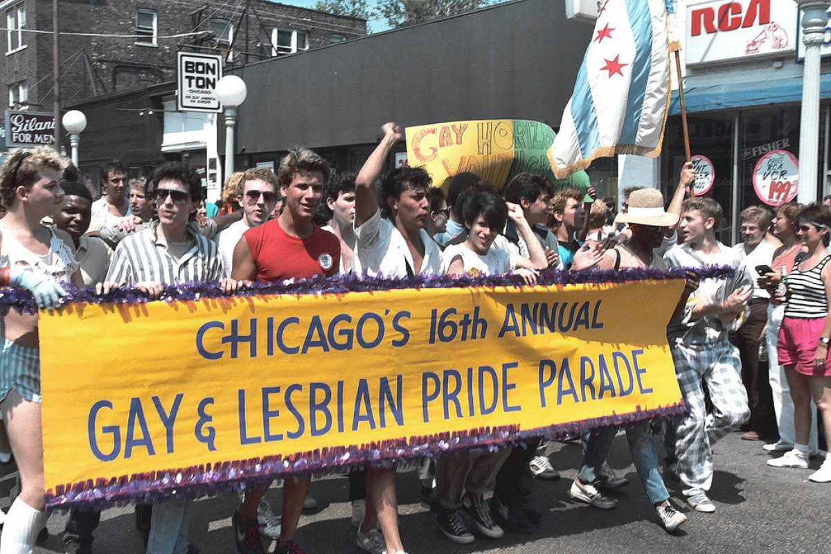 Chicago Pride Parade Circa 1985 Over 25 Years Ago Community Hit The