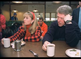 February 1992 on the campaign trail