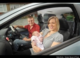 Mother Delivers on the Road, June 10, 2009