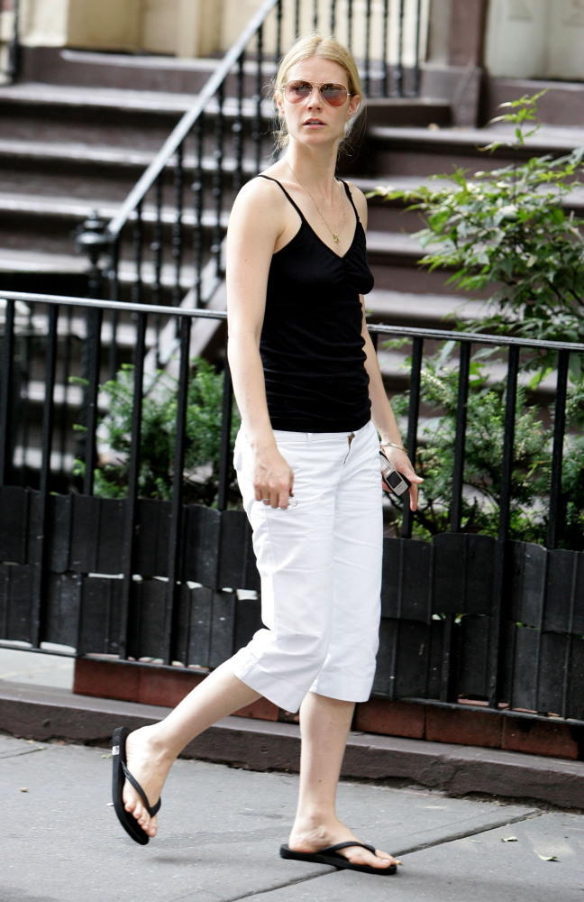 white people flip flops