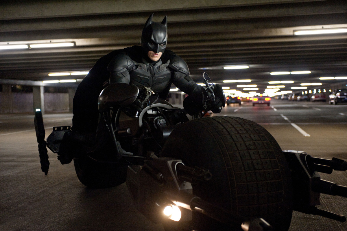 Christian Bale as Batman in a scene from the action thriller "The Dark Knight Rises." (Photo credit: AP Photo/Warner Bros. Pictures, Ron Phillips)