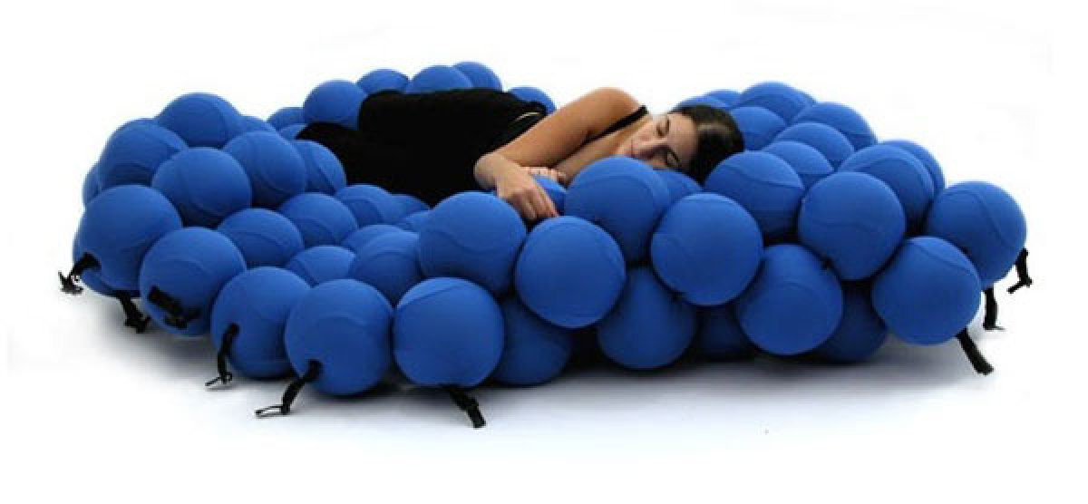 mattress made of foam balls