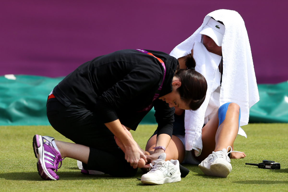 Huffington POst Olympic Injuries, via Healthmark Foot