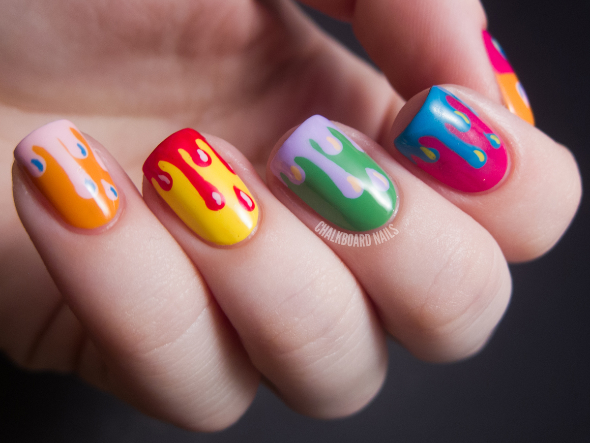 DIY Nail Ideas Paint Drip Nail Art And More Of Our Manicures From This