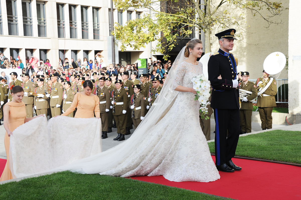   Prince Guillaume & Countess Stephanie De Lannoys Royal Wedding and Elie Saab Wedding Dress