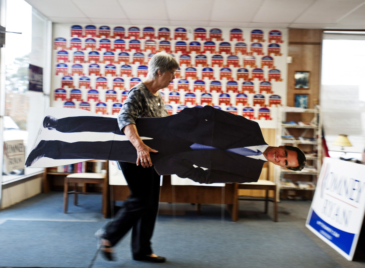 Election Funny As Cardboard Mitt Romney Annouces Plan To