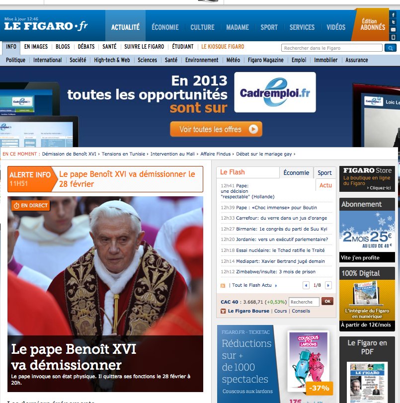 El papa Benedicto XVI ha anunciado este lunes su renuncia,.En 30 días habrá nuevo Papa. Slide_280035_2089956_free