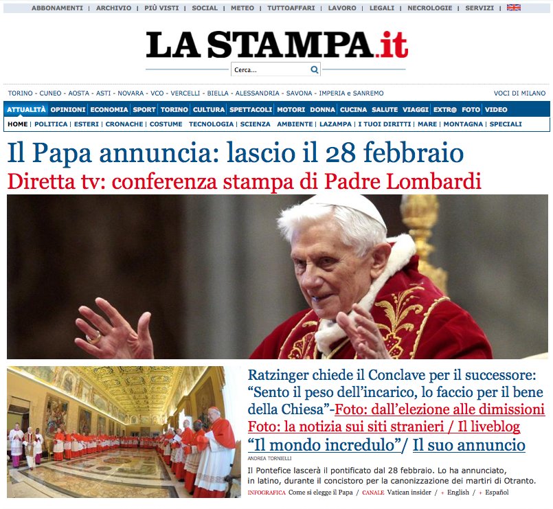 El papa Benedicto XVI ha anunciado este lunes su renuncia,.En 30 días habrá nuevo Papa. Slide_280035_2090161_free