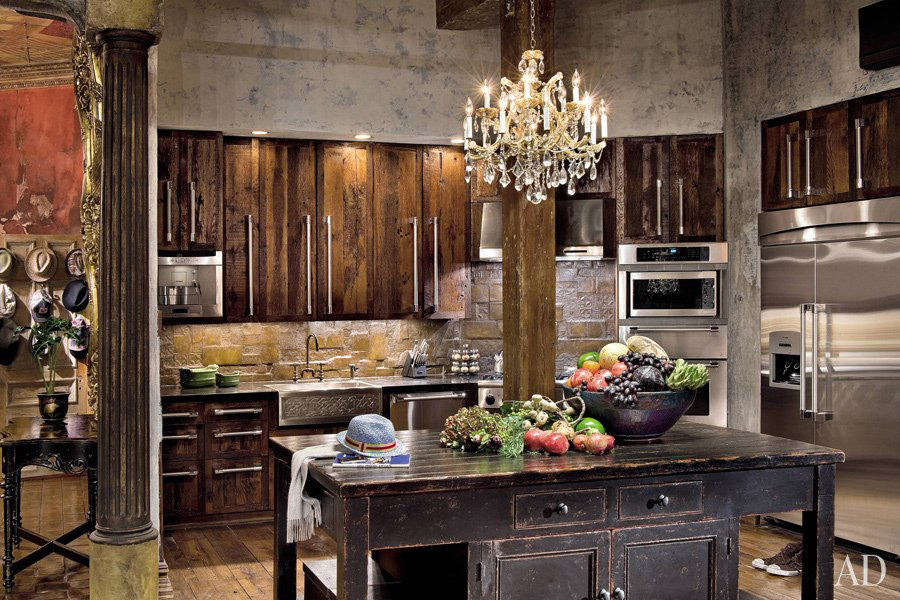 7 Celebrity Kitchens From Architectural Digest That'll Feed Your
