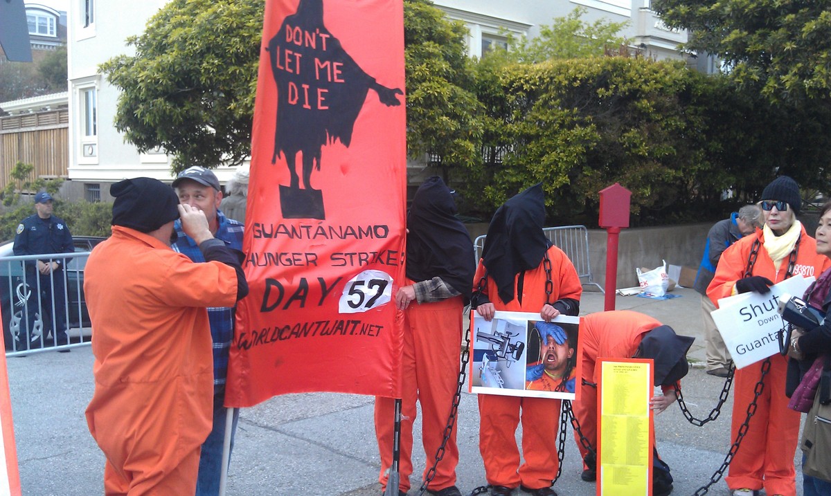 Protesting Obama in San Francisco