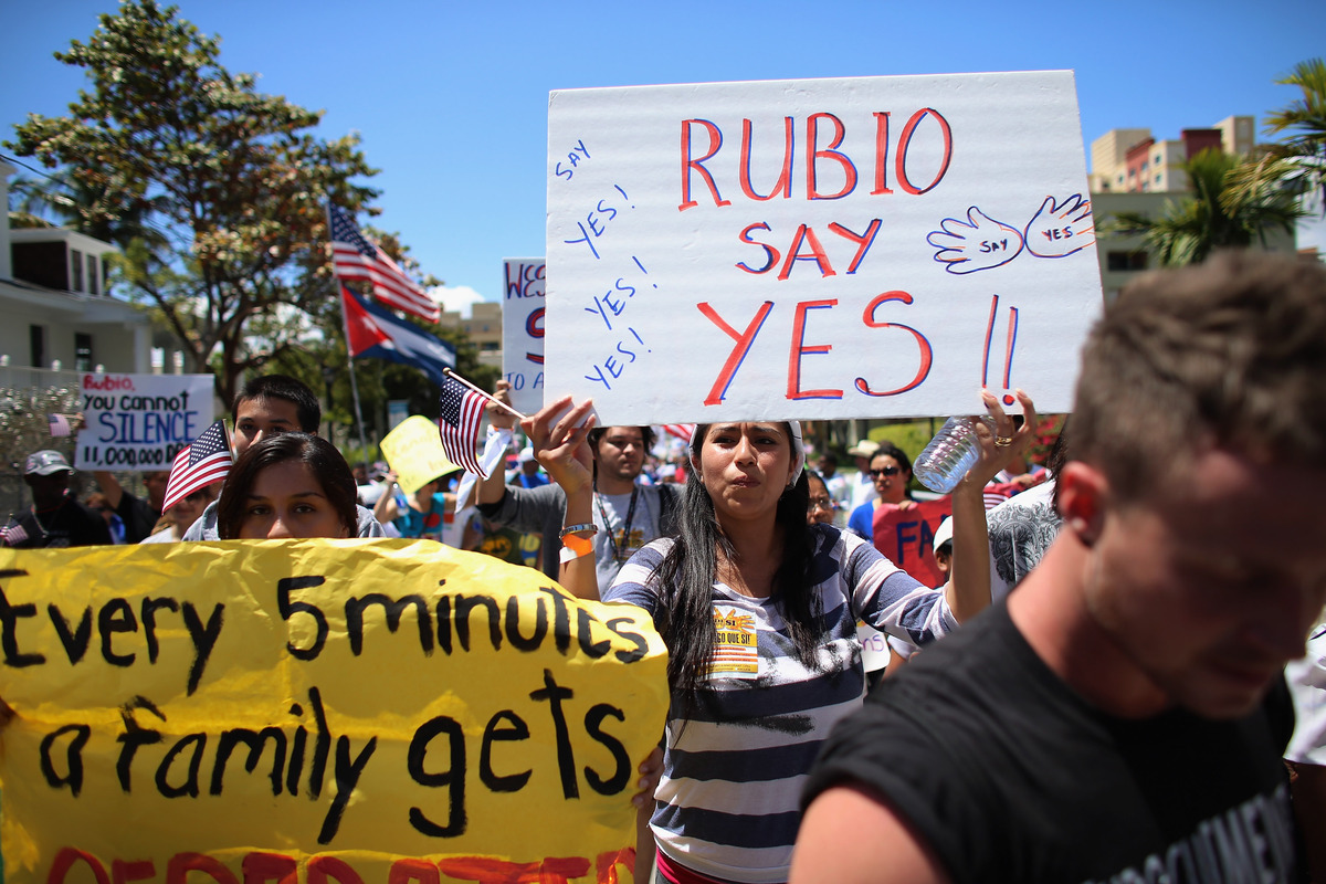 Immigration Reform March In Miami Thousands Rally For Clear Path To