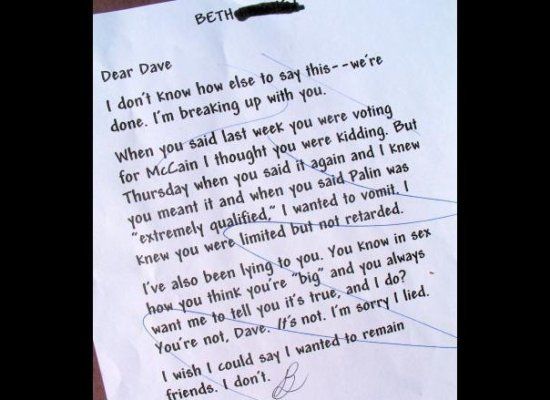 Funny Breakup This Might Be The Best Breakup Letter Ever Photo 7715