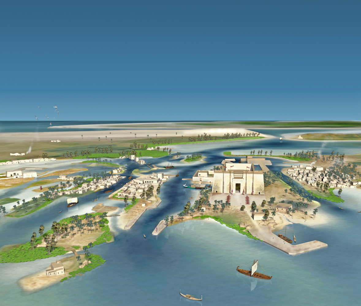 computer model of the ancient city of Heracleion