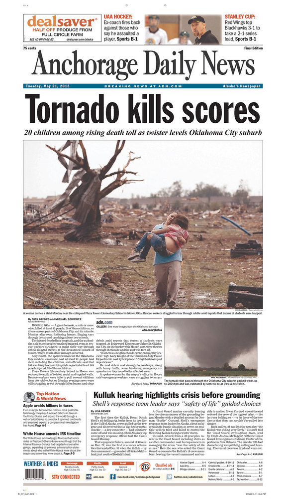 Moore Tornado Front Pages How Newspapers Covered The Tragedy (PHOTOS