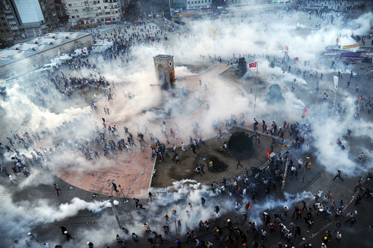 Turkey Protests turn Violent In Taksim Square