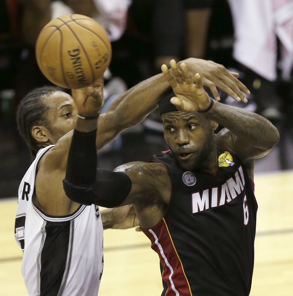 LeBron James Blocks Tim Duncan As If He'd Confused Him With Tiago ...