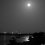 monochromatic moon over lake pflugerville