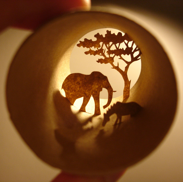 Toilet Paper Art Anastassia Elias Carves Detailed Scenes Into Tubes