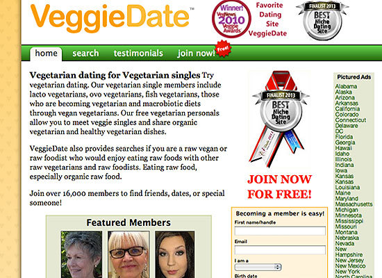 dating site raw vegan