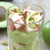 Peach Breakfast Parfait With Avocado Lime Cream