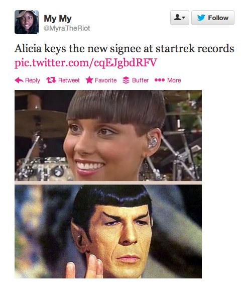 Alicia Keys New haircut 2013 funny reactions