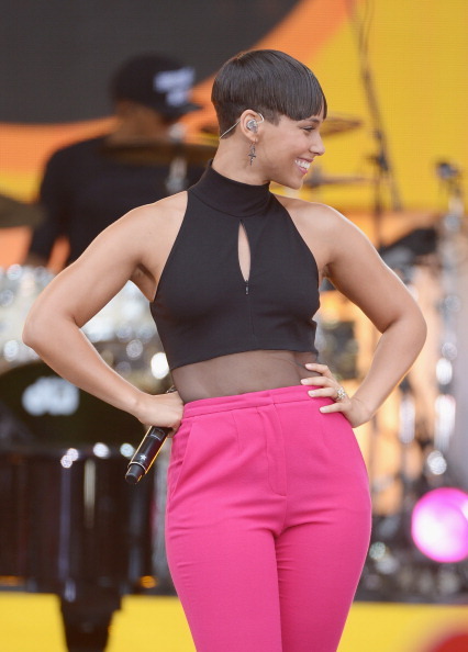 Alicia Keys New haircut 2013