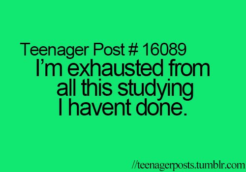 Teenager post about homework picture