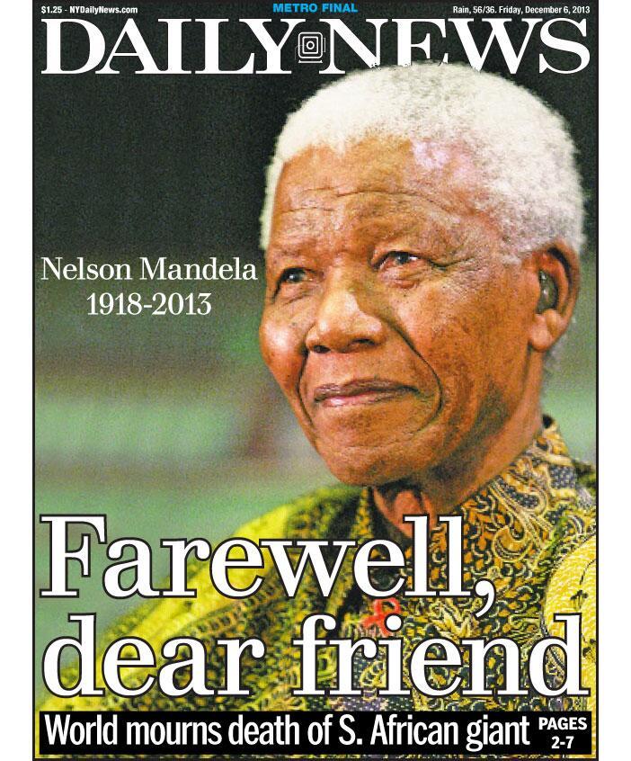 Some Of The Beautiful Front Pages Remembering Nelson Mandela | HuffPost