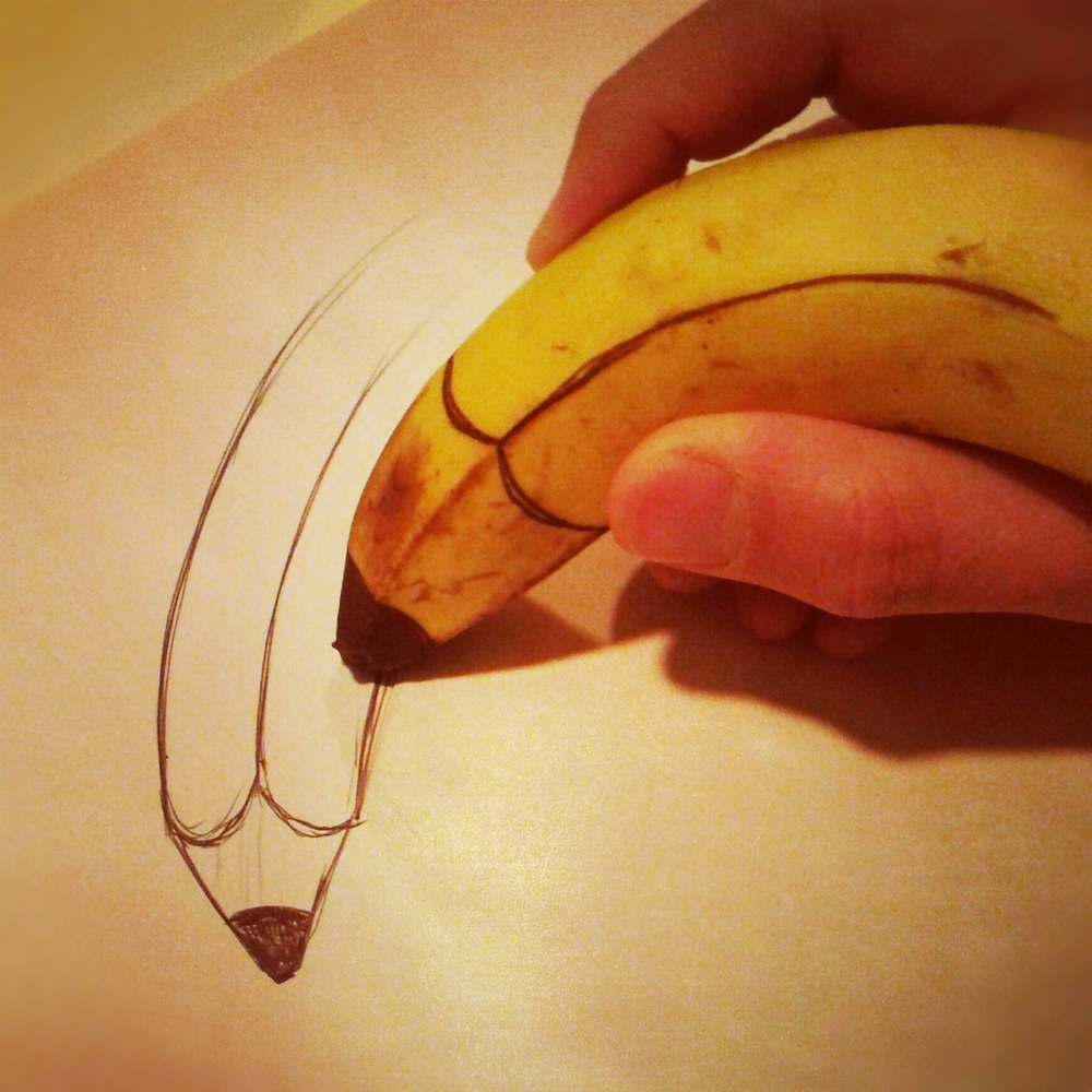 Dad's Lunchtime Banana Art Is Undeniably APeelIng HuffPost