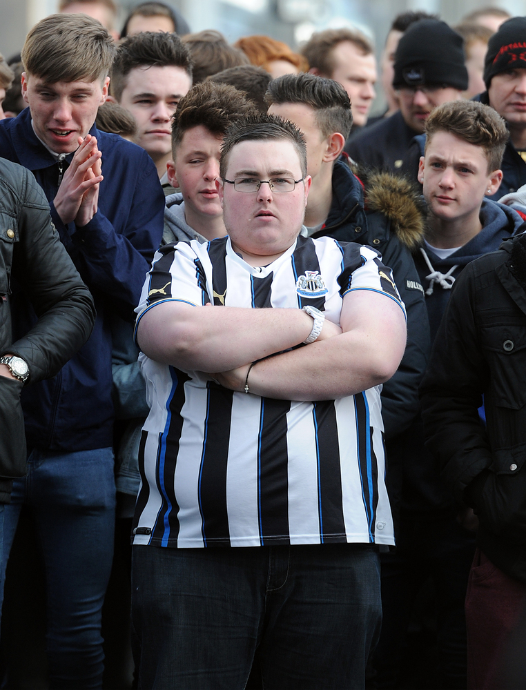 Image result for very fat newcastle fan