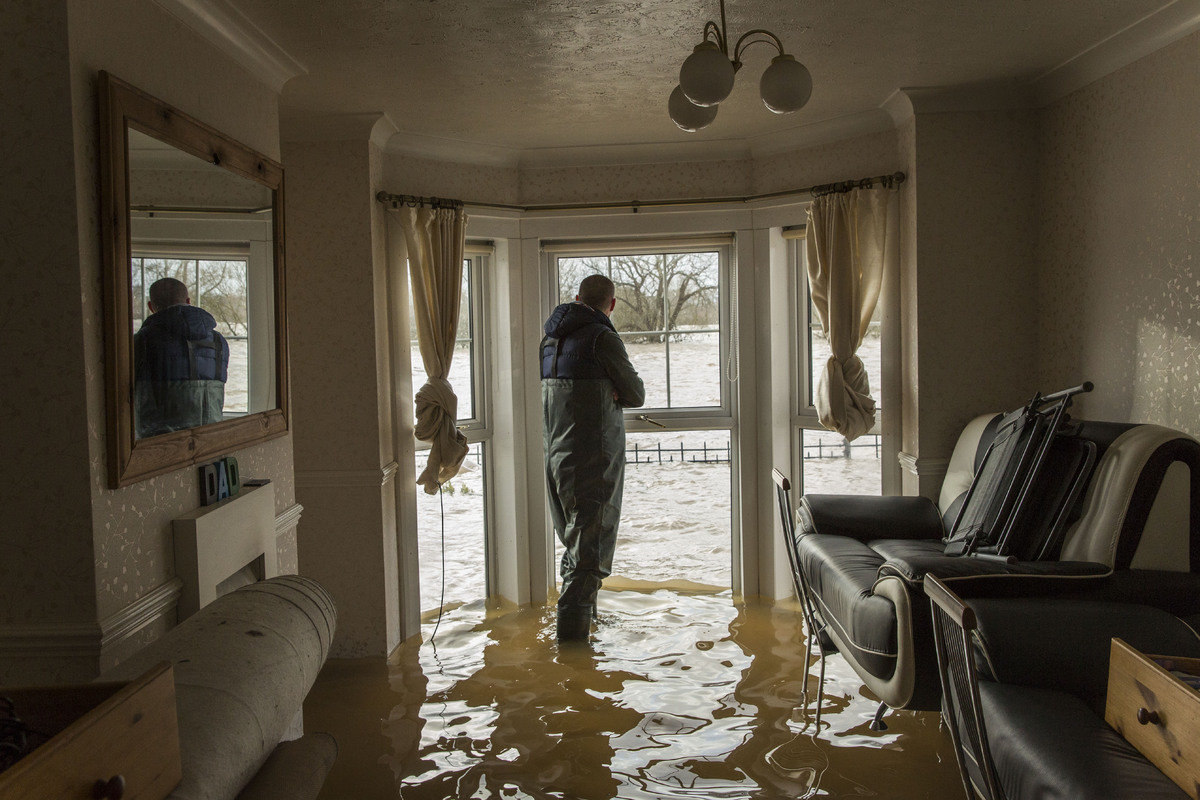 house flood living room