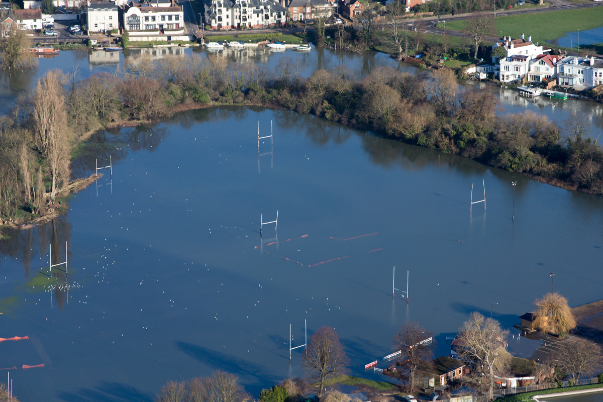 UK Weather 9 Aerial Images Of Surrey Under Water HuffPost UK