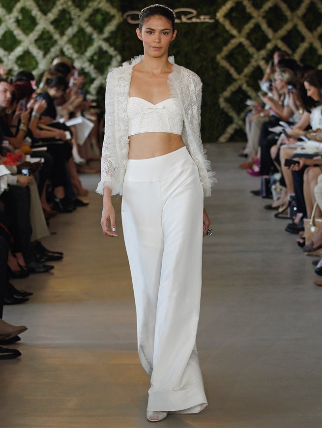 8 Crop Top Wedding Dresses For Only The Most Daring Brides HuffPost