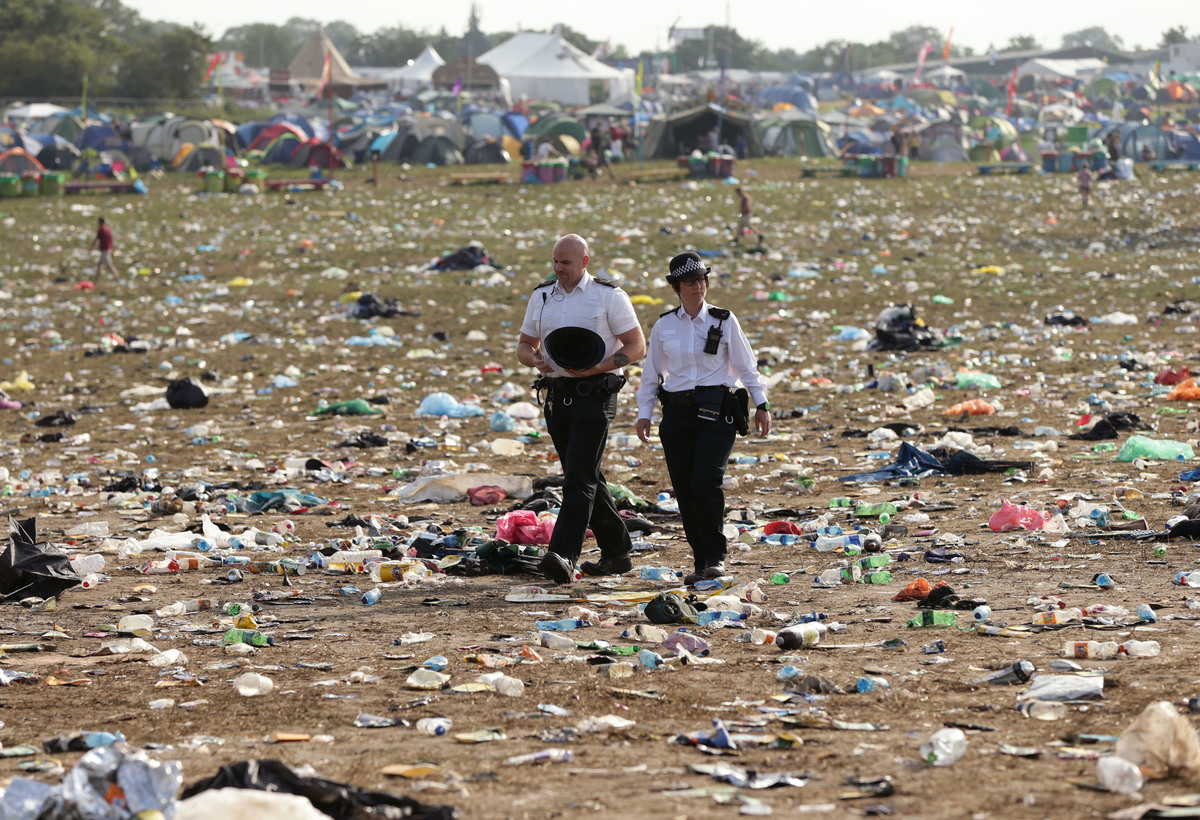 Glastonbury Pictures Reveal What 120,000 People All Left Behind At