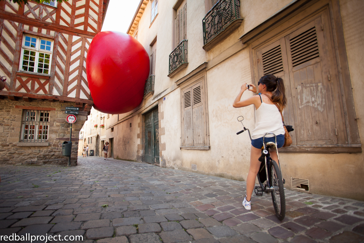 The Giant Red Ball That’s Touring The Globe In The Name Of Art | HuffPost