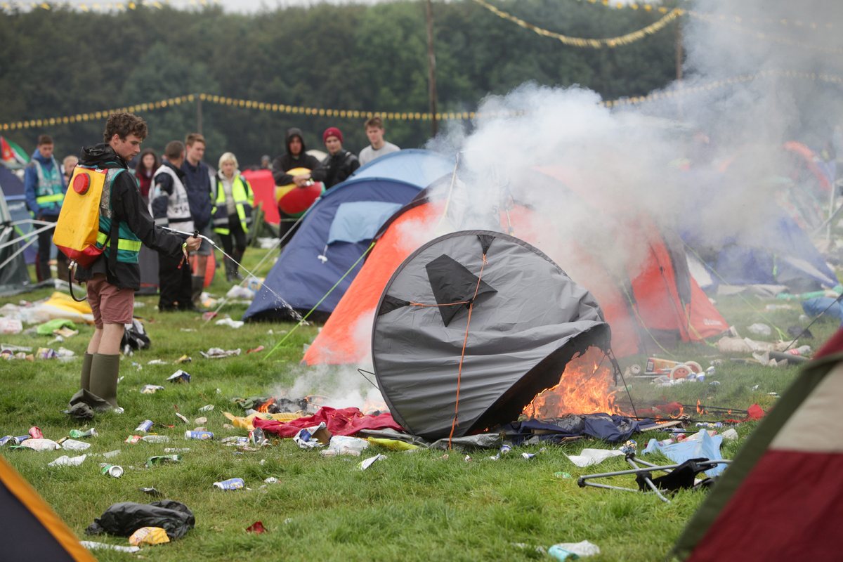 Leeds FestivalGoers Prove They're Not The Best At Cleaning Up After