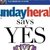 Sì: Glasgow's Sunday Herald