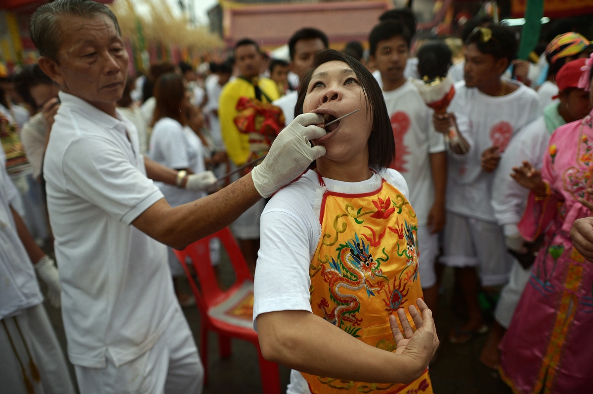 Thailand's Vegetarian Festival Is Painfully Awesome HuffPost