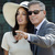 George Clooney y Amal Alamuddin, tras la ceremonia de su boda civil