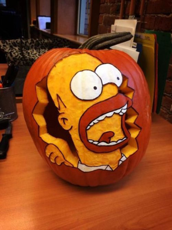 Funny Pumpkin Idea
 31 Pumpkin Carvings For edy Nerds