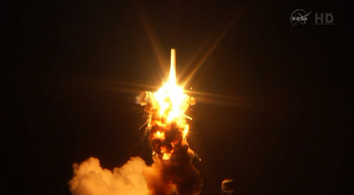 NASA Reveals Aftermath Of Orbital Sciences Rocket Explosion At Mid